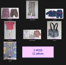 Lot de vetements bébé 3 mois