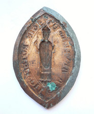 empreinte de SCEAU MEDIEVAL à étudier