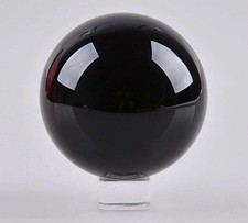 BLACK OBSIDIAN BALL NATURAL STONE DIAMETER 6 CMS