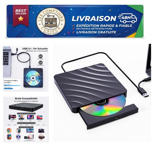 Lecteur dvd externe - dvd,