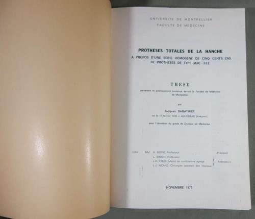 Thèse prothèses totales de - thèse:,
