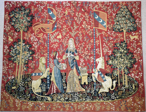 Tapisserie licorne dame - licorne,