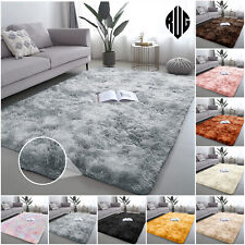 Large Shaggy Fluffy Rugs Anti-Slip Super Soft Mat Living Room Bedroom Carpet Rug