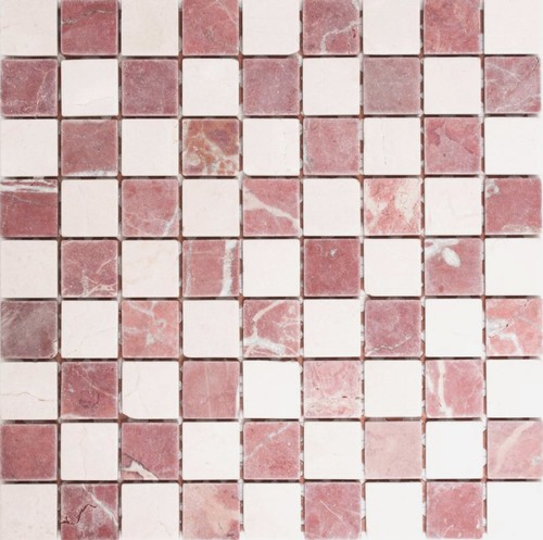 Mosaïque marbre rosso beige - mosaïque,