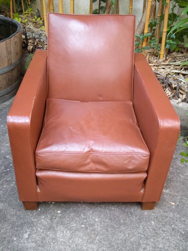 Ancien fauteuil club simili - club, en