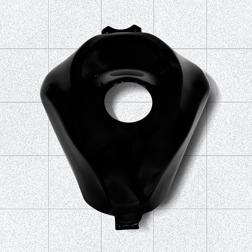 Glossy black gas fuel - fuel, tank