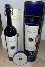 Jacopo Poli Grappa Di Bolgheri Sassicaia RARE 2015 375ml Bottle & Tin EMPTY