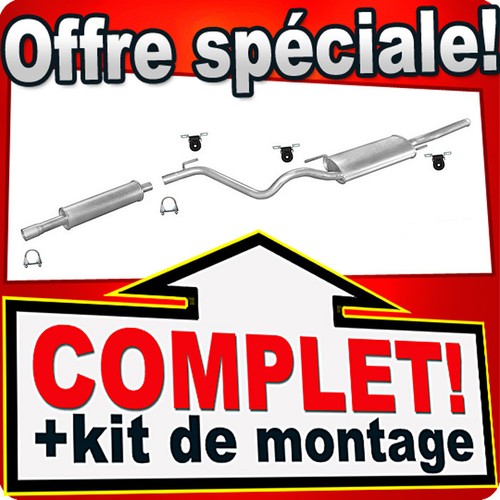 Ligne pot échappement pour - pot,