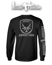 Assault Addiction t shirt Assault rifle 2nd amendment ar15 m4 ak47 guns ammo 