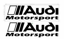 2 STICKERS AUDI  MOTORSPORT