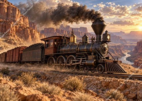 Far west locomotive - -, dans