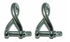 Manille Torse 8mm Axe Libre (