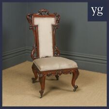Antique English Victorian Rosewood Prie Dieu Prayer Chair (Circa 1860)