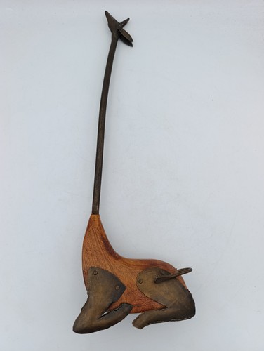 Sculpture girafe vintage bois