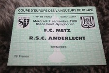 Ticket )) FC METZ V RCS