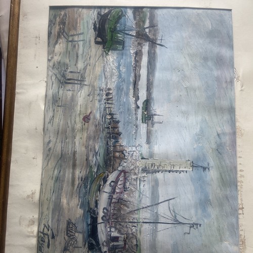 Watercolor port breton - watercolor,