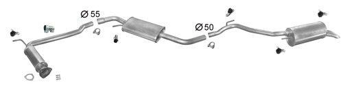 Pot échappement pour vw - d'échappement,