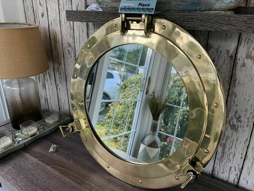 Miroir hublot laiton - , 12"