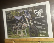 Pitster Pro 160cc Motocross Bike Print Ad/ Promo Art Magazine Page Ad#5715