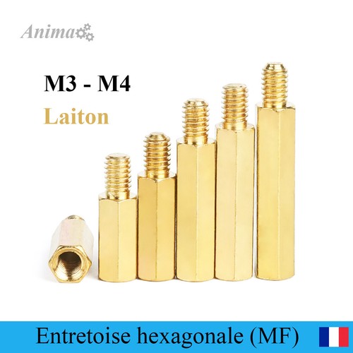 Entretoise hexagonale laiton - entretoise,
