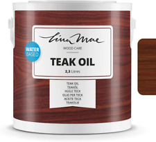 Huile De Teck Avec Finition Naturelle À L'Eau - Elle Protège Et Restaure Le Bois