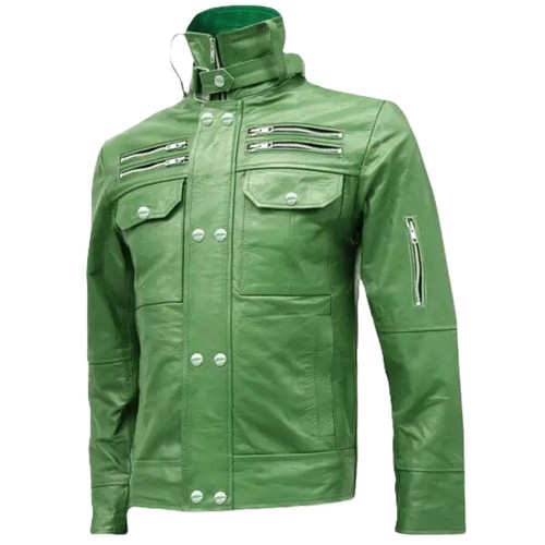 Veste motard élégante col - veste,