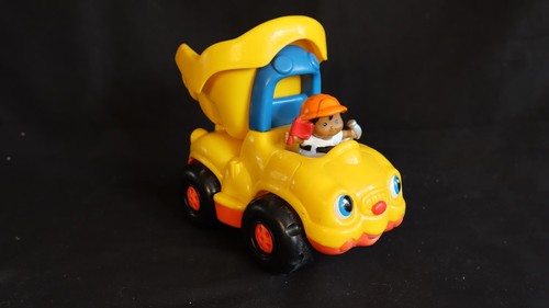 Camion benne jaune - camion-benne,