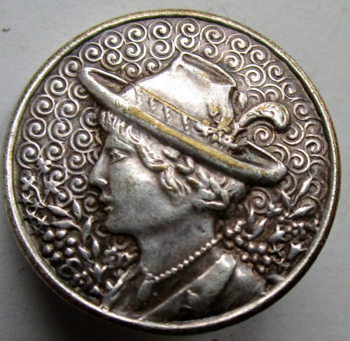 Bouton plat métal - bouton, en
