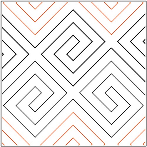 Quilt pantograph square - pantograph,