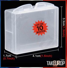 Lot de 10 boîtes rangement plastique transparent Compactes pratique vis perles