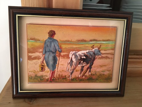 Petit tableau sur panneau - sur,