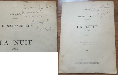 Sauguet henri nuit - la,