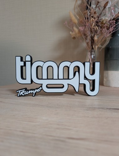 Plaque logo timmy - plaque, trumpet