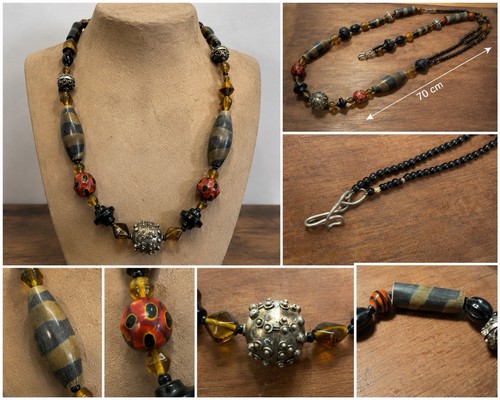 Collier tribal africain - collier,