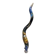 Vente pour Shofar corne polonaise yéménite 46" peinture peinte Kudu Lion de J...