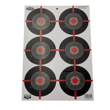 Cible Multiple Bull'S-Eye Dirty Bird Birchwood Casey 12" X 18" - 8 Cibles