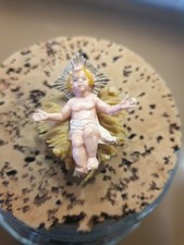 Enfant Jésus Creche Noël Santon Ancien 4 cm Plastique Italie Nardi