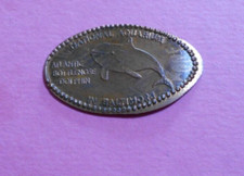 National Aquarium elongated penny MD USA cent Bottlenose Dolphin copper coin