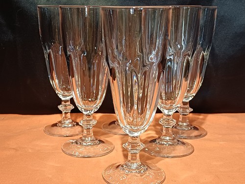 Lot flutes cristal arques - cristal,