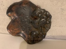 Coupelle cendrier en étain et