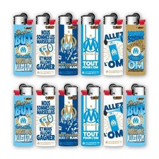 BIC COLLECTION 6 LIGHTERS Olympique de Marseille OM FOOT 2025 LIMITED EDITION