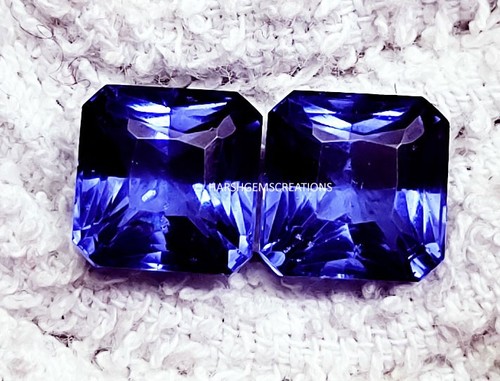Paire grenat tanzanite bleu - tanzanite,