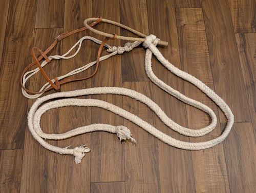 Tory leather rope bosal - leather,