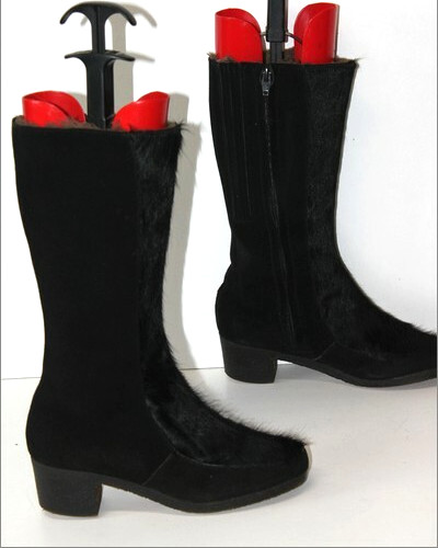 Bottes vintage fourrées - mi,
