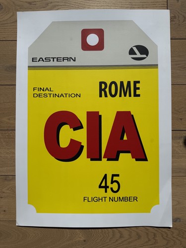 Graphic design poster luggage