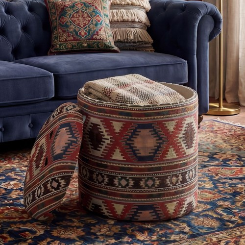 Tabouret pouf rangement en - de,