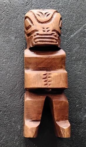 Statue polynésienne bois - bois, tiki
