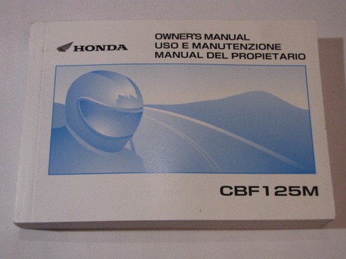 Honda cbf125m 2009 - honda, manuel