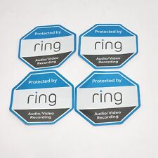Set of 4 Original Ring Doorbell Sticker Decal Security Cam Door Window Sticker