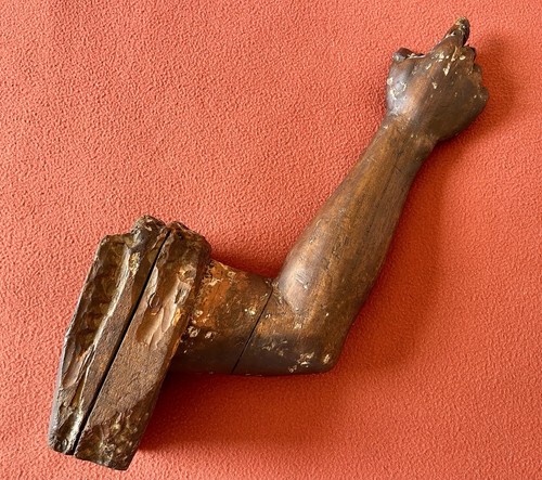 Ancien bras bois sculpté - ancien,